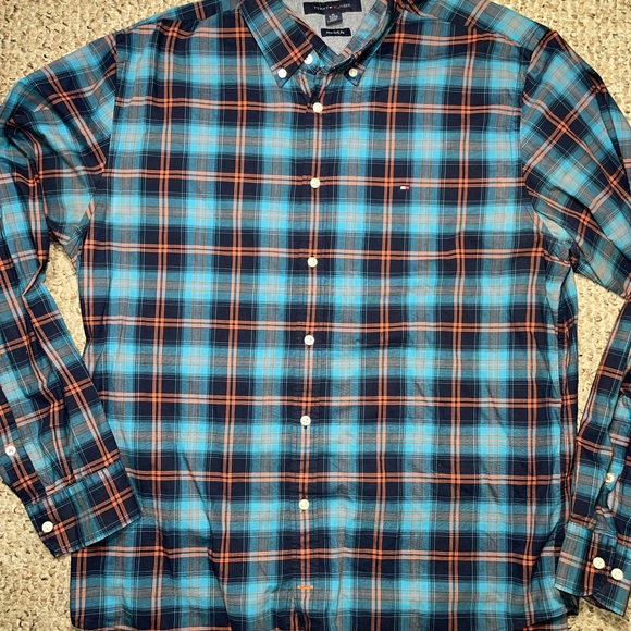 Tommy Hilfiger Other - Tommy Hilfiger Mens XL Plaid Button Down Shirt Long Sleeve NY Fit Multicolored
